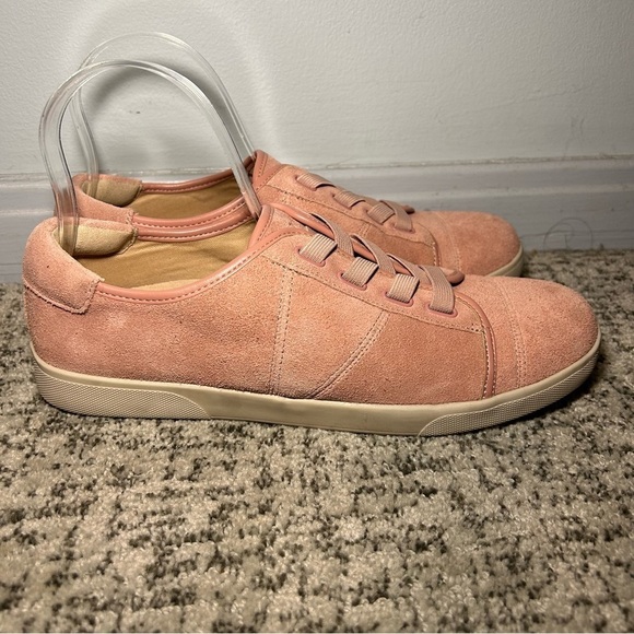 Vionic Jean Pink Suede Round Toe Slip-On Sneakers Size 9 - Picture 1 of 10